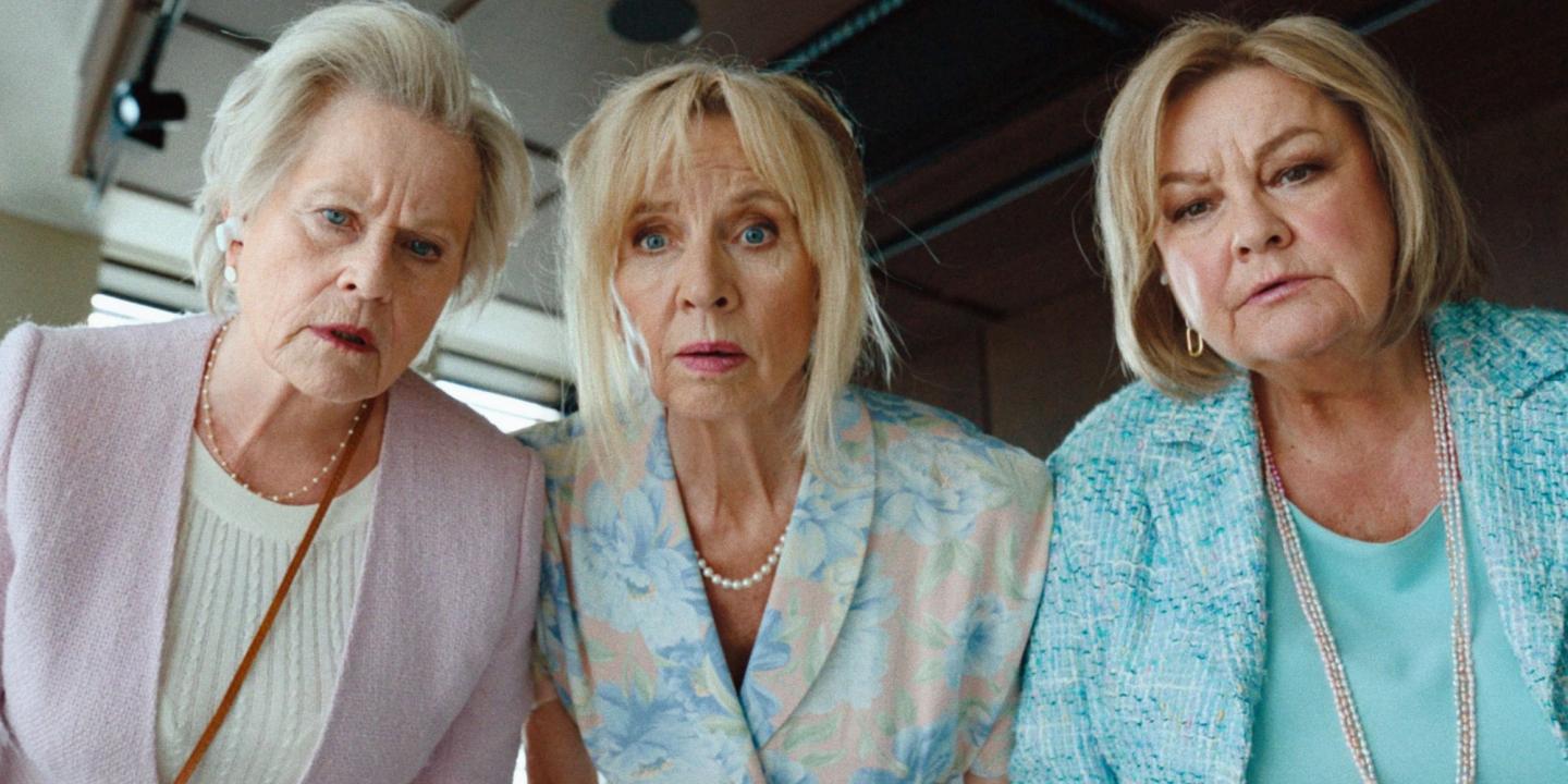 Anne Marie Ottersen, Hege Schøyen og Anette Hoff i Pensjonskuppet