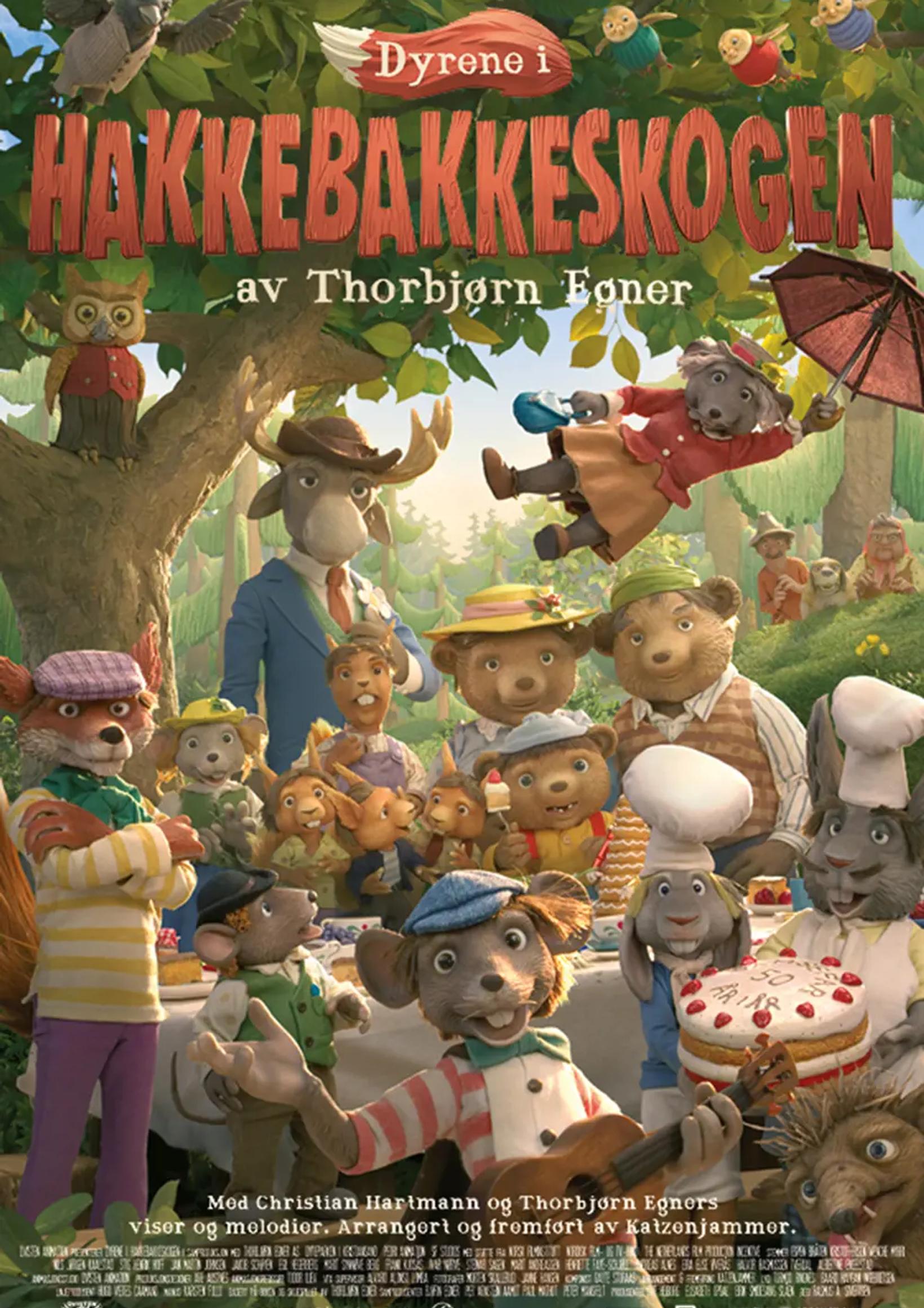 Plakat for 'Dyrene i Hakkebakkeskogen'