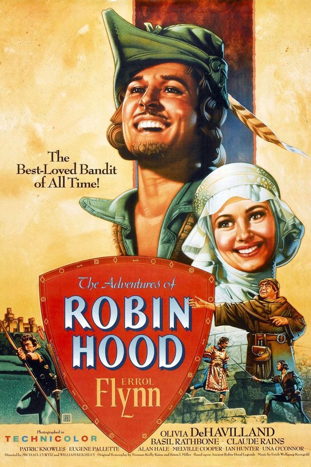 Errol Flynn i The Adventures of Robin Hood