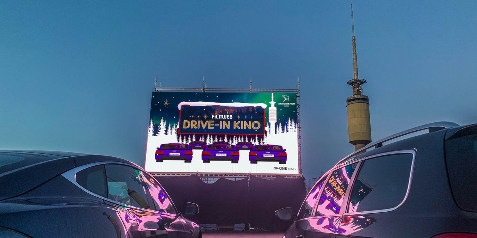 Filmweb drive-in-kino på Tryvann