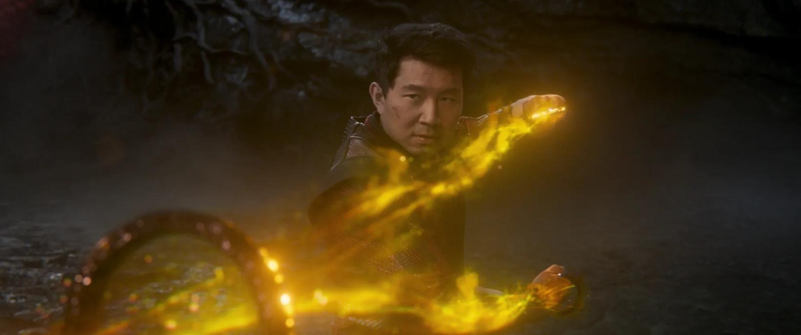 Simu Liu in a fire