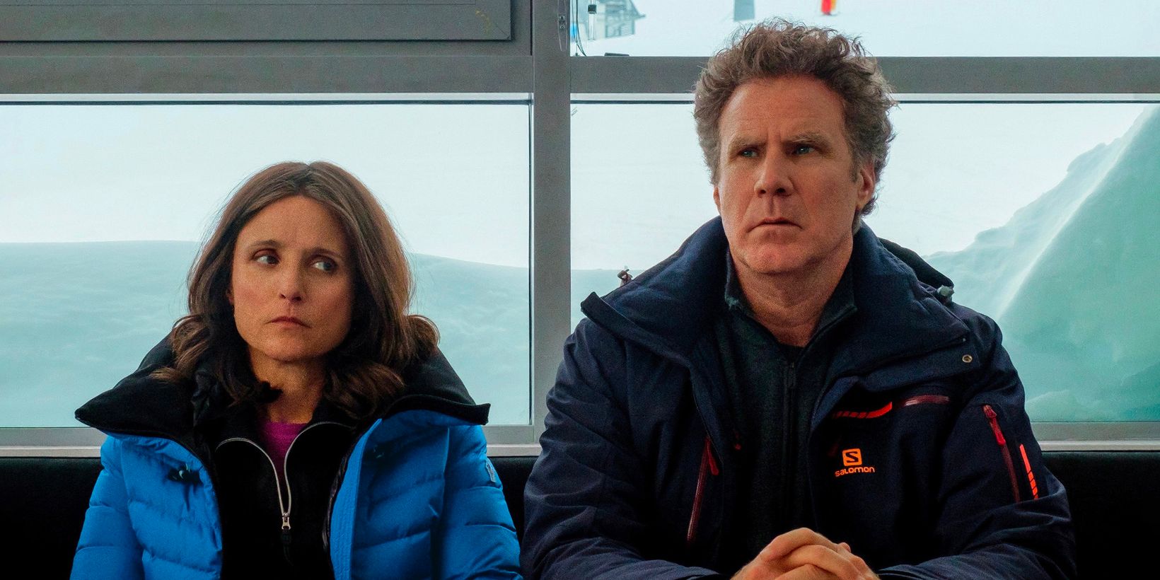 Julia Louis-Dreyfus og Will Ferrell i Downhill