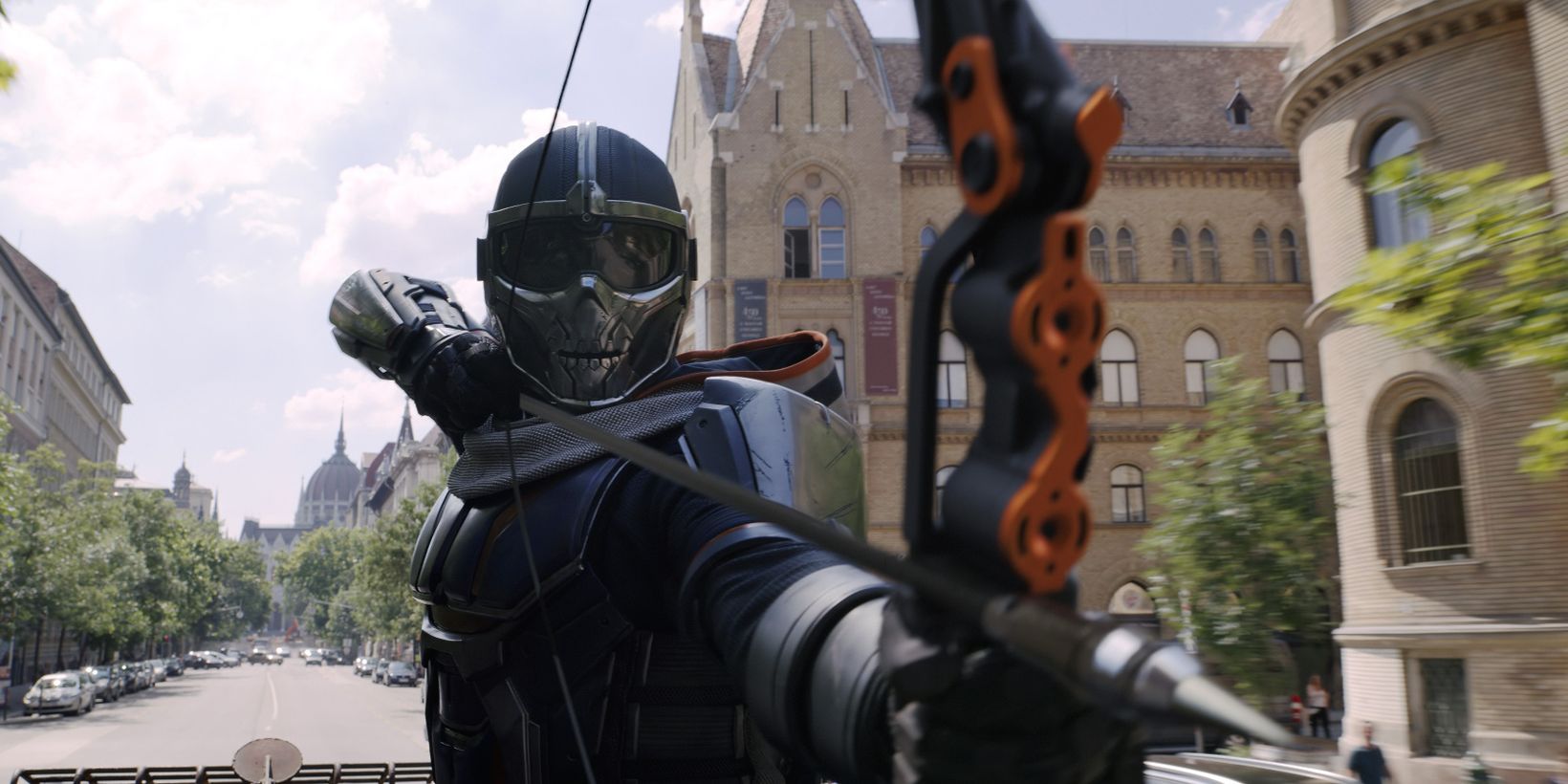 Olga Kurylenko som Taskmaster i Black Widow