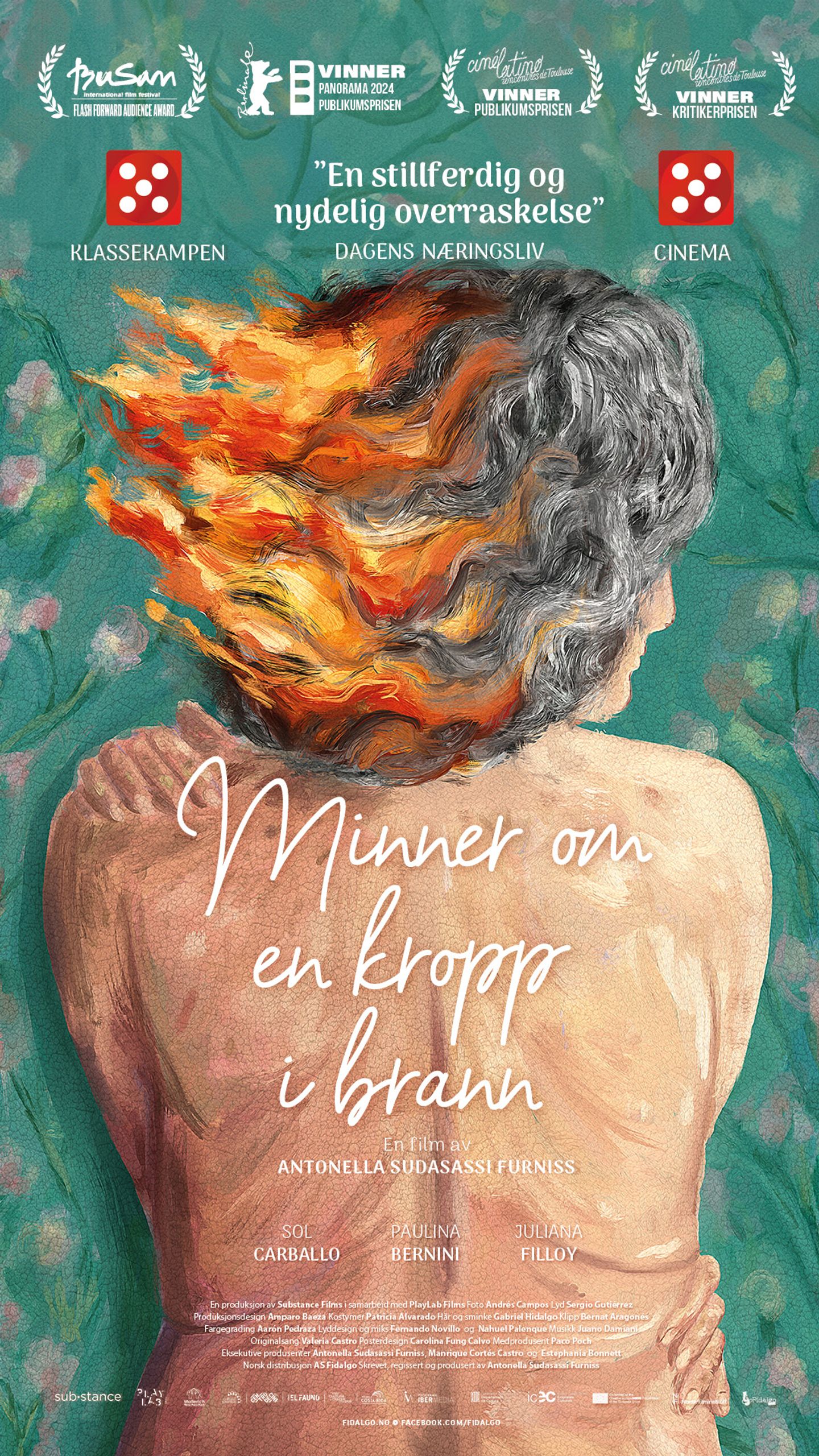 Plakat for 'Minner om en kropp i brann'