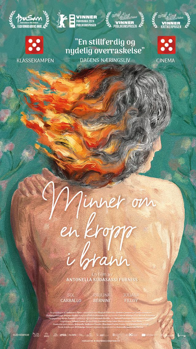 Plakat for 'Minner om en kropp i brann'