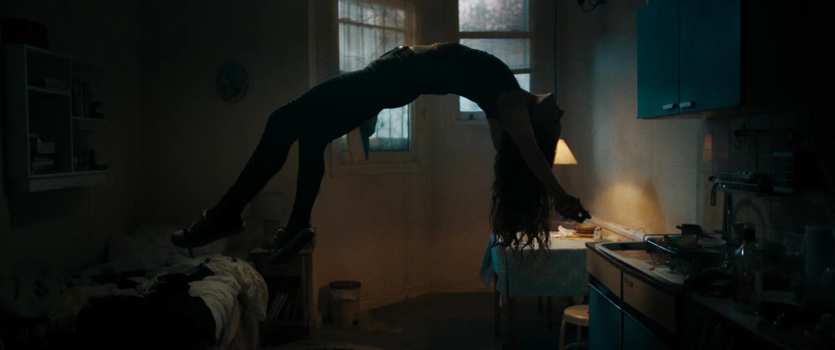 a person in a room