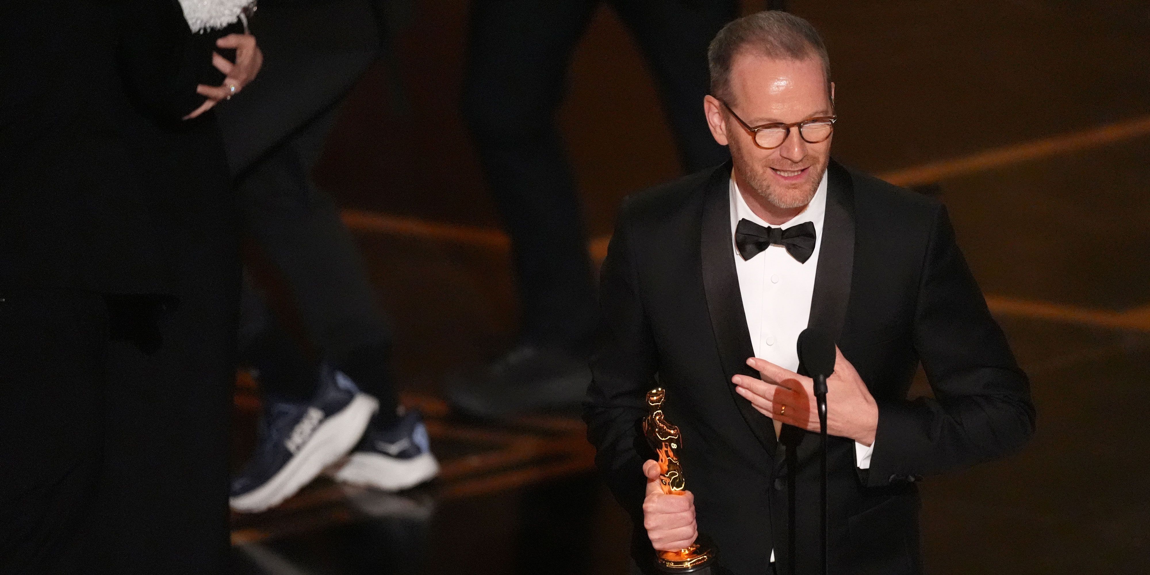 Joachim Trier holder takketale på Oscar-utdelingen 2026