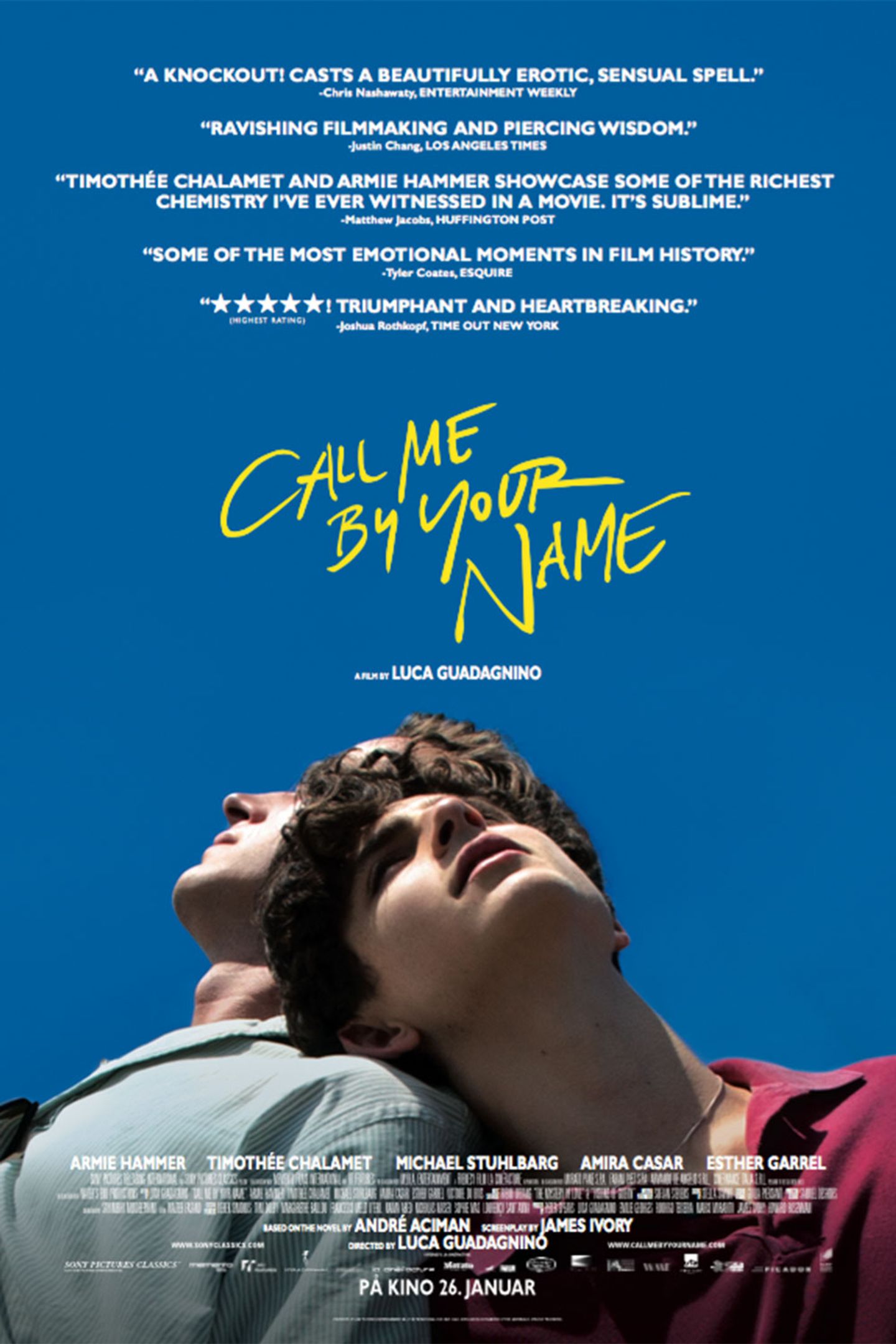 Plakat for 'Call Me by Your Name'