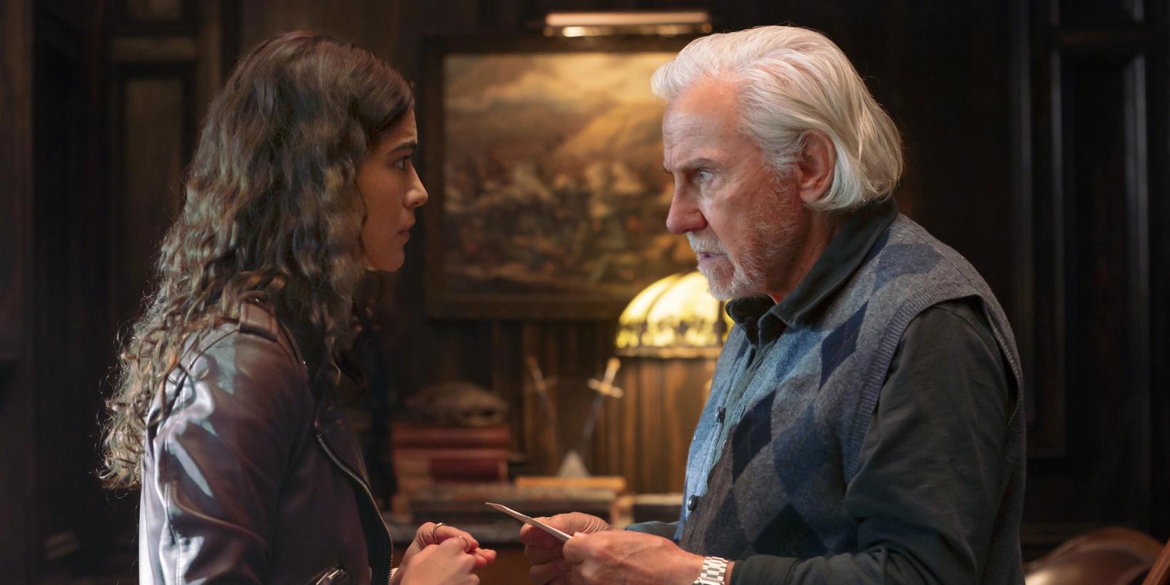Lisette Olivera og Harvey Keitel i National Treasure: Edge of History