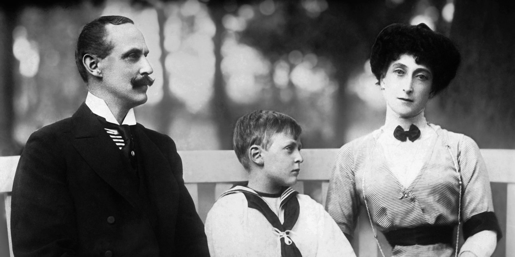 Kong Haakon, dronning Maud og prins Olav