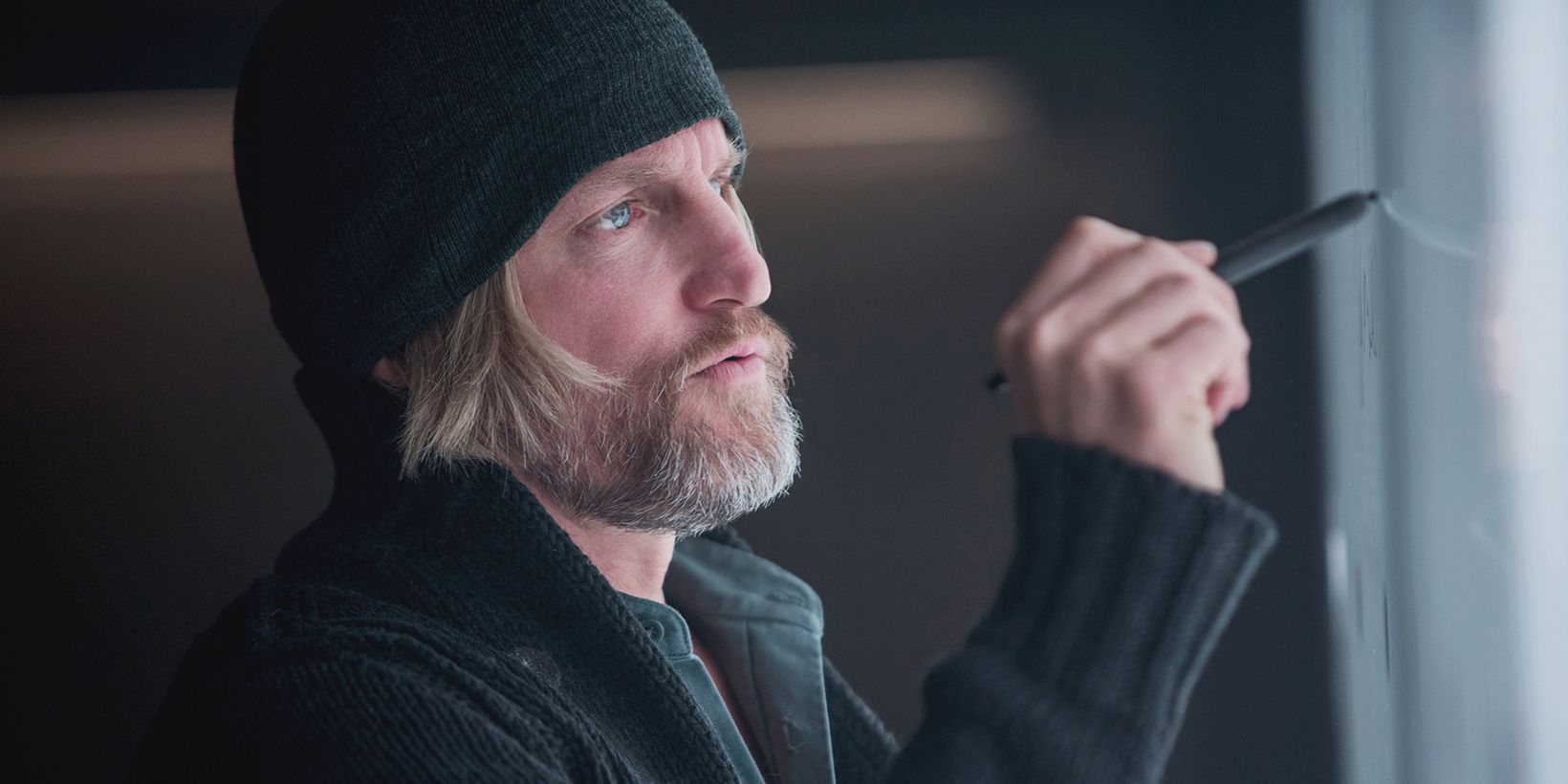 Woody Harrelson som Haymitch Abernathy i The Hunger Games: Mockingjay - Part 1