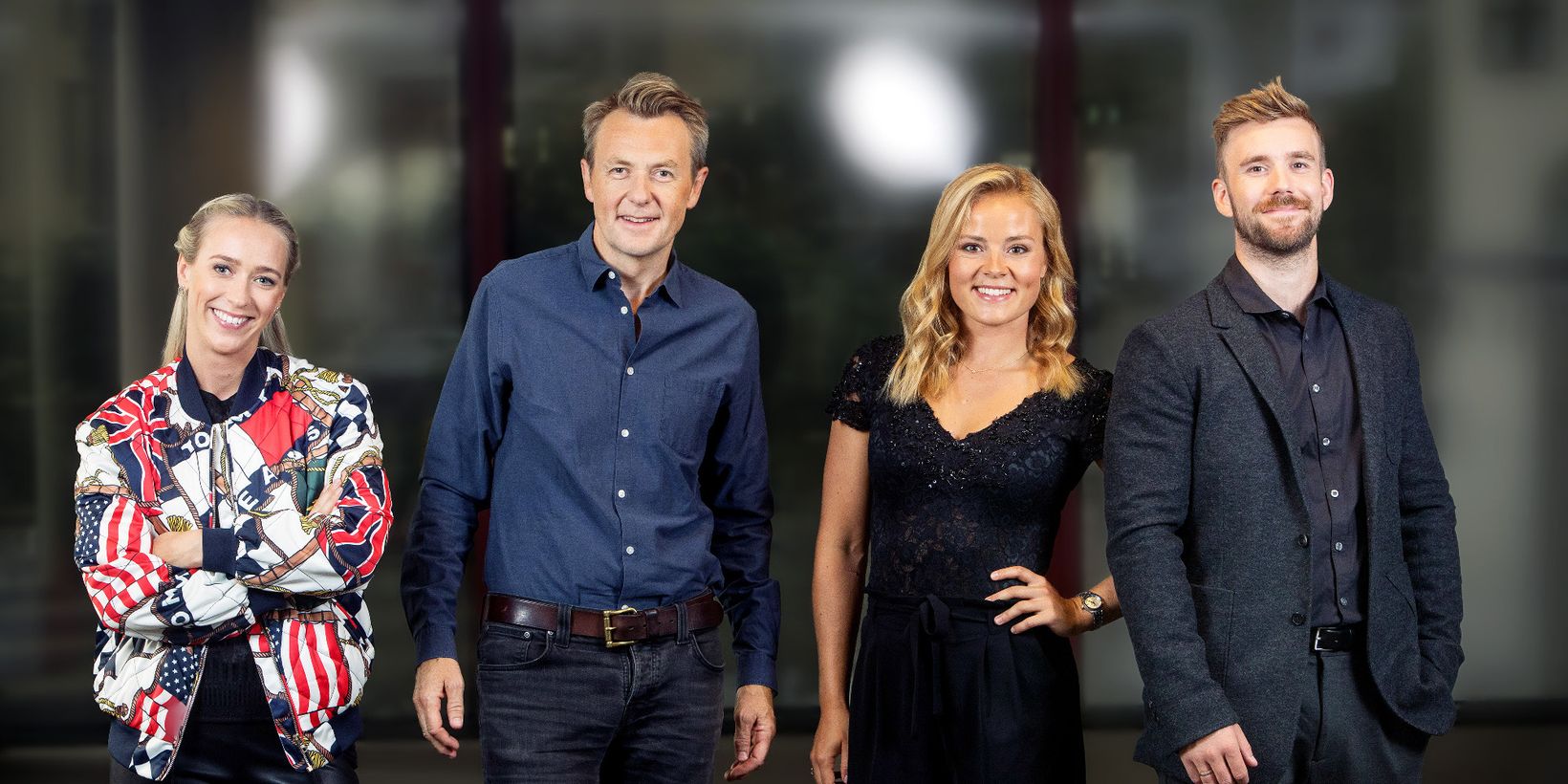 Katarina Flatland, Fredrik Skavlan, Helene Olafsen og Stian Blipp