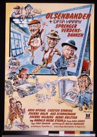 Plakat for 'Olsenbanden 9 - og Data-Harry sprenger verdensbanken (1978)'