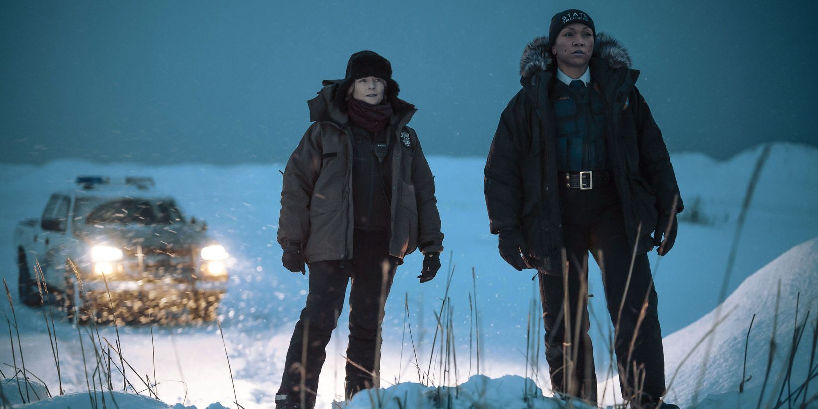 Jodie Foster og Kali Reis i True Detective: Night Country
