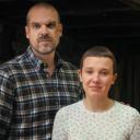 David Harbour og Millie Bobby Brown i Stranger Things sesong 4