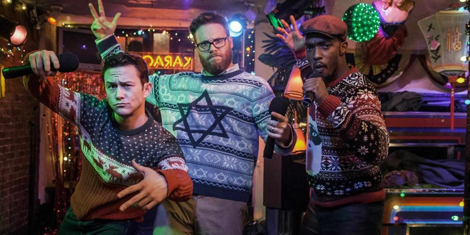 Joseph Gordon-Levitt, Seth Rogen og Anthony Macie i The Night Before