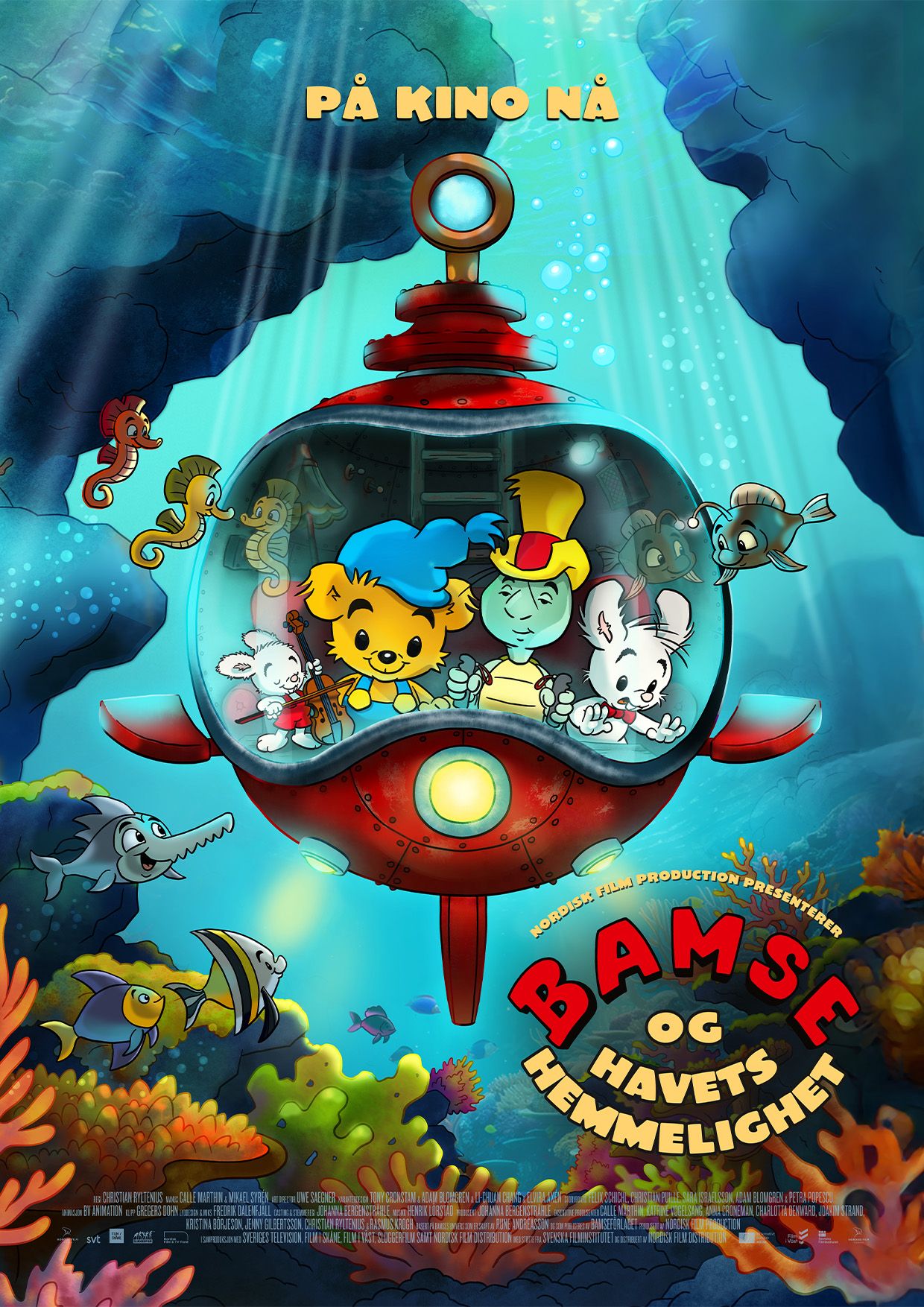Plakat for Bamse og havets hemmelighet