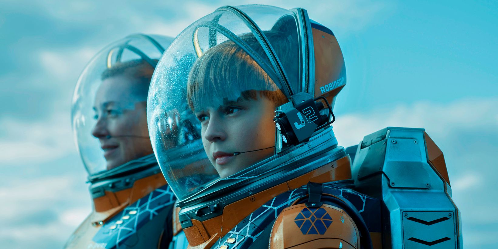 Molly Parker og Maxwell Jenkins i Lost in Space sesong 2