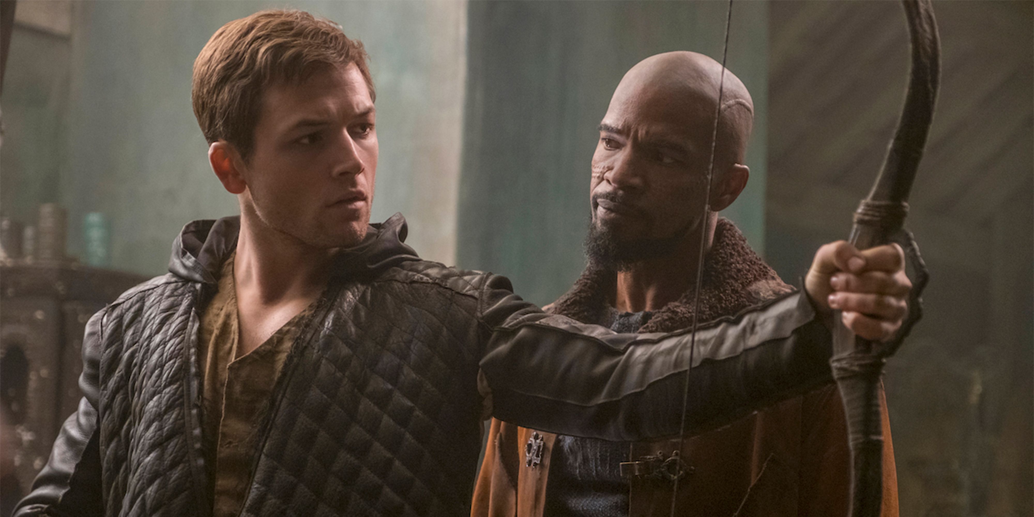 Taron Egerton og Jamie Foxx i Robin Hood