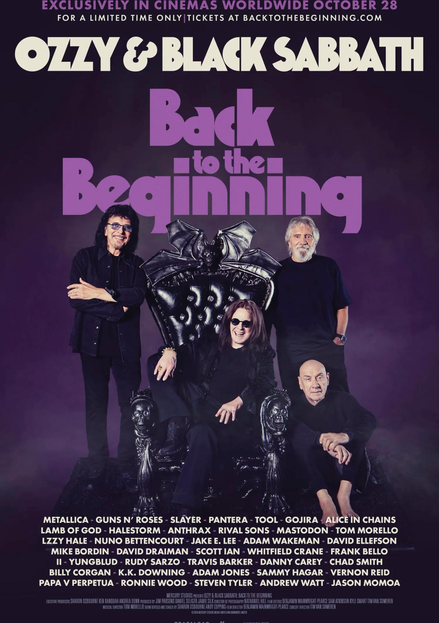 Plakat for 'Ozzy & Black Sabbath: Back To The Beginning'