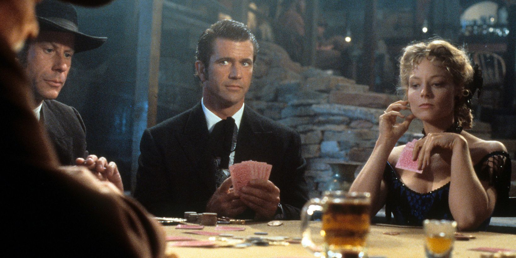 Mel Gibson og Jodie Foster i Maverick