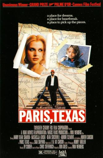 Plakat for 'Paris, Texas'
