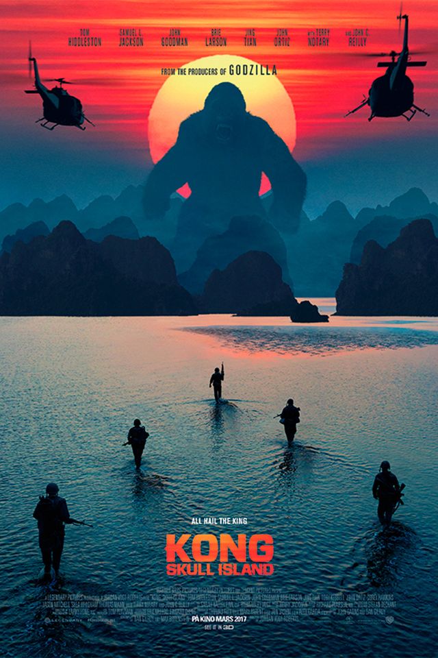 Brie Larsson og Tom Hiddleston i Kong: Skull Island