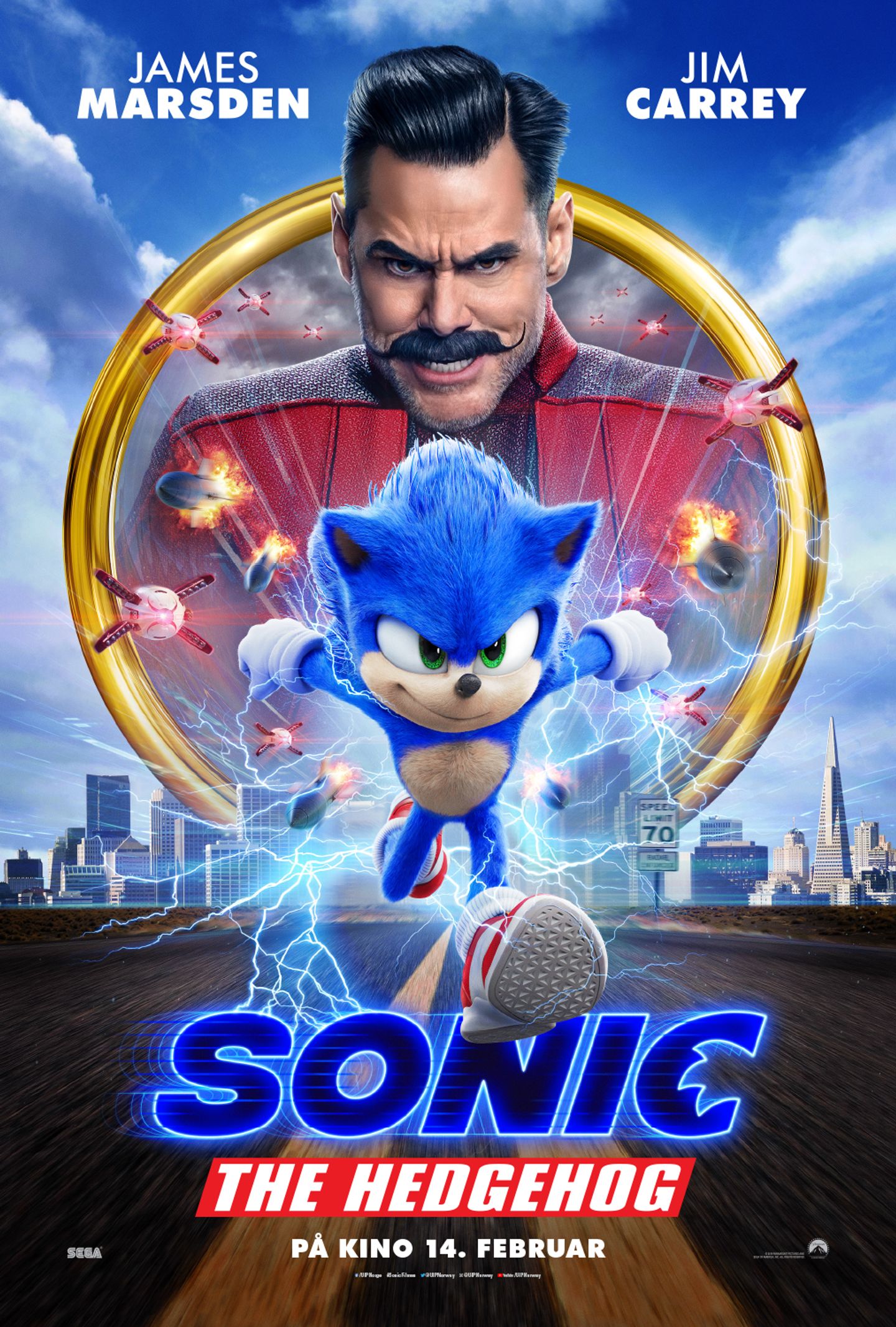 Plakat for 'Sonic The Hedgehog'