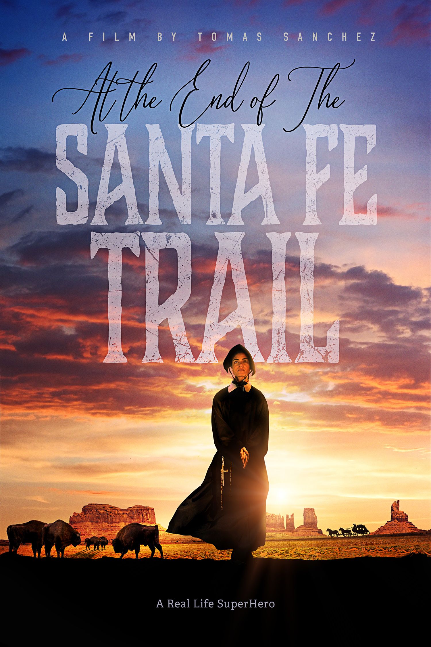 Plakat for At the End of the Santa Fe Trail