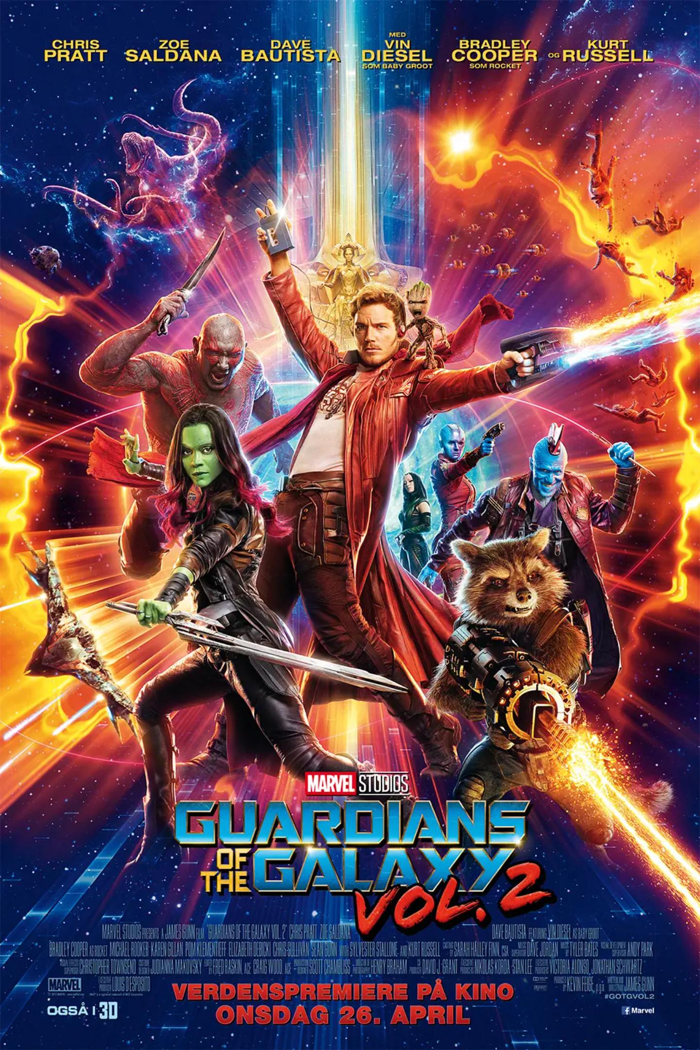 Plakat for 'Guardians of the Galaxy Vol. 2 (3D ATMOS)'