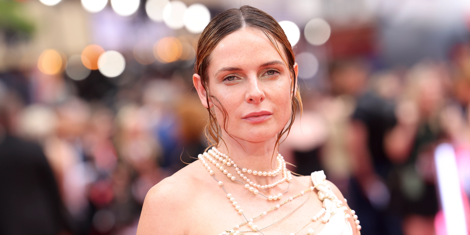 Skuespilleren Rebecca Ferguson på rød løper for "Mission: Impossible - Dead Reckoning Part One i 2023.