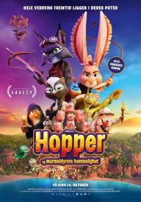 Plakat for 'Hopper og murmeldyrets hemmelighet'