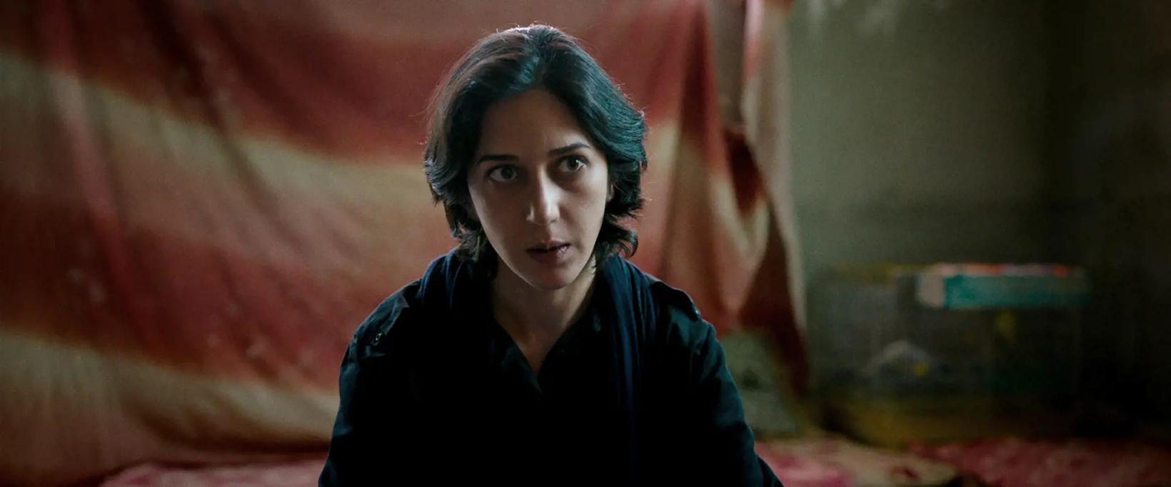 Zahra Amir Ebrahimi looking at the camera