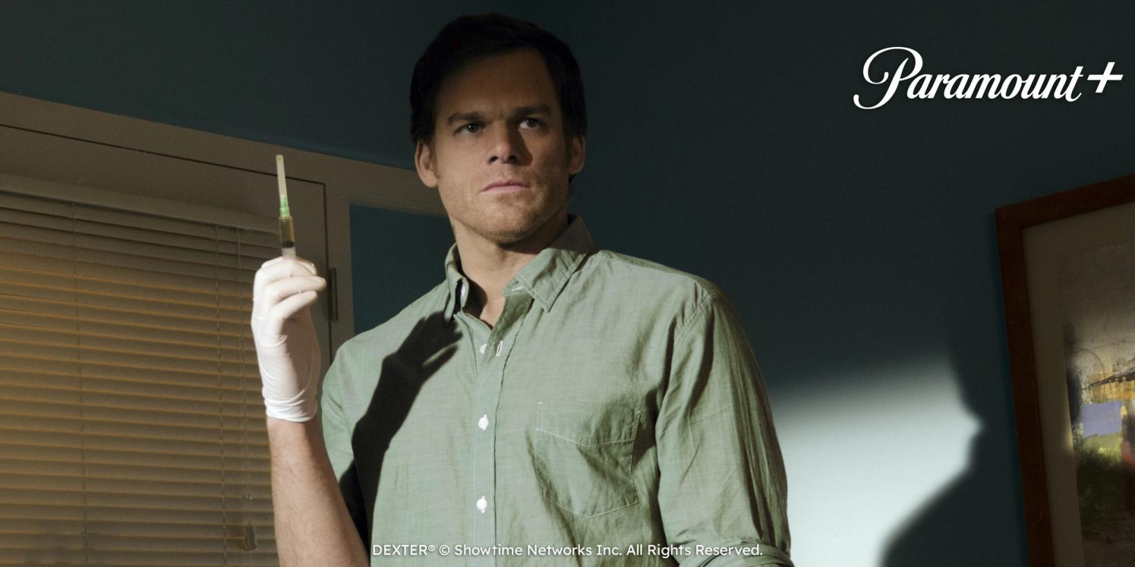 Dexter, med Paramount+-logo og legal line