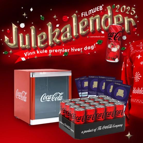 Filmweb julekalender 2025 i samarbeid med Coca-Cola Zero Sugar