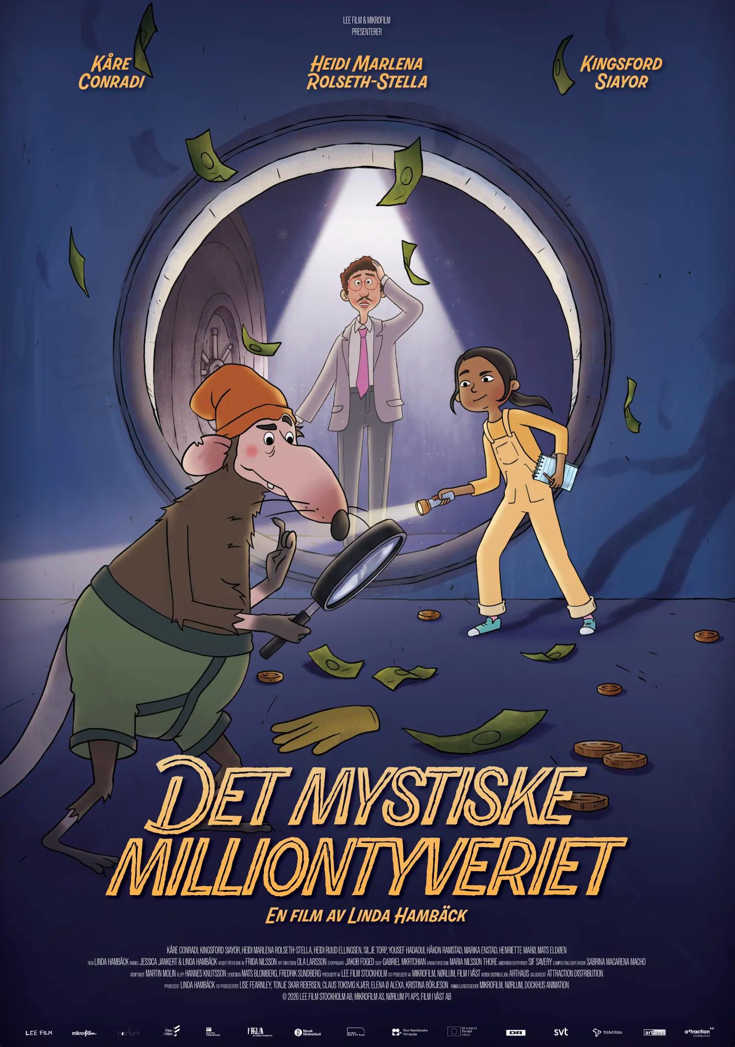 Plakat for Det mystiske milliontyveriet