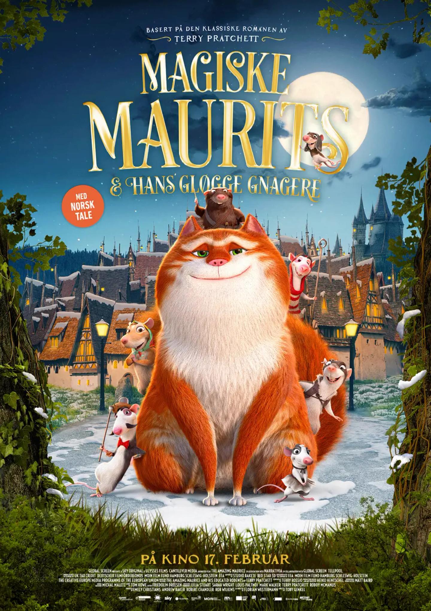 Plakat for 'Magiske Maurits og hans gløgge gnagere'