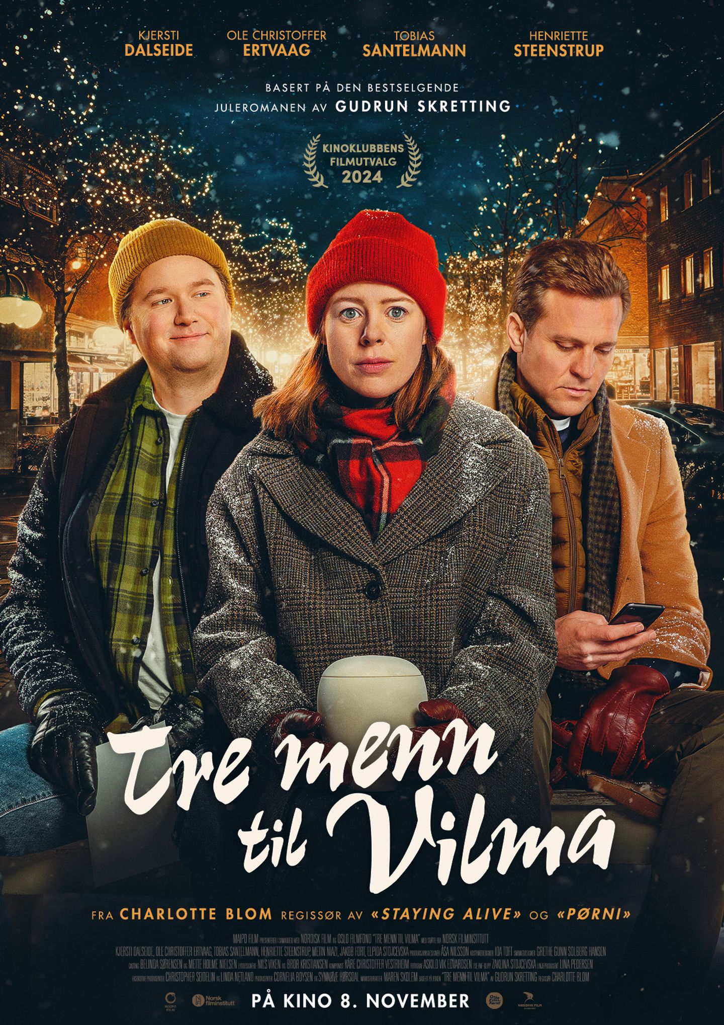 Plakat for 'Tre menn til Vilma'