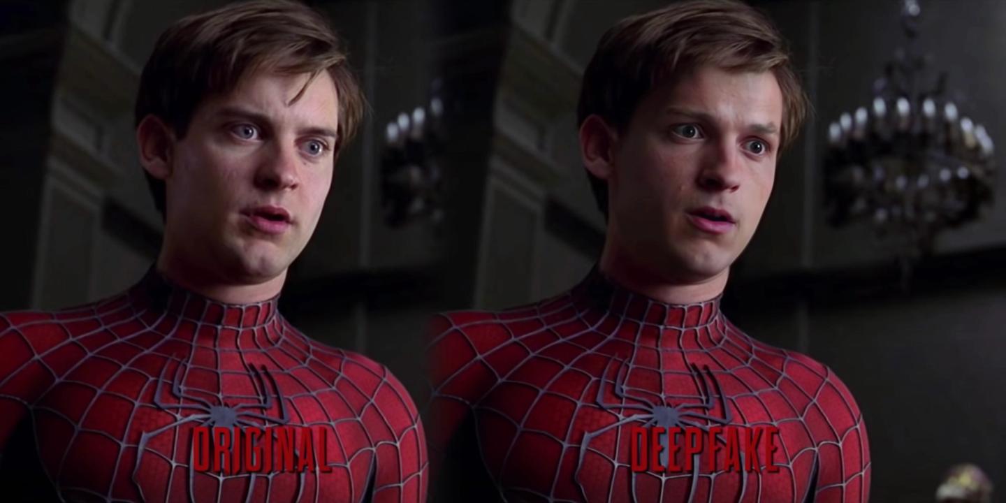 Tom Holland deepfaket inn i Spider-Man 2 (2004)