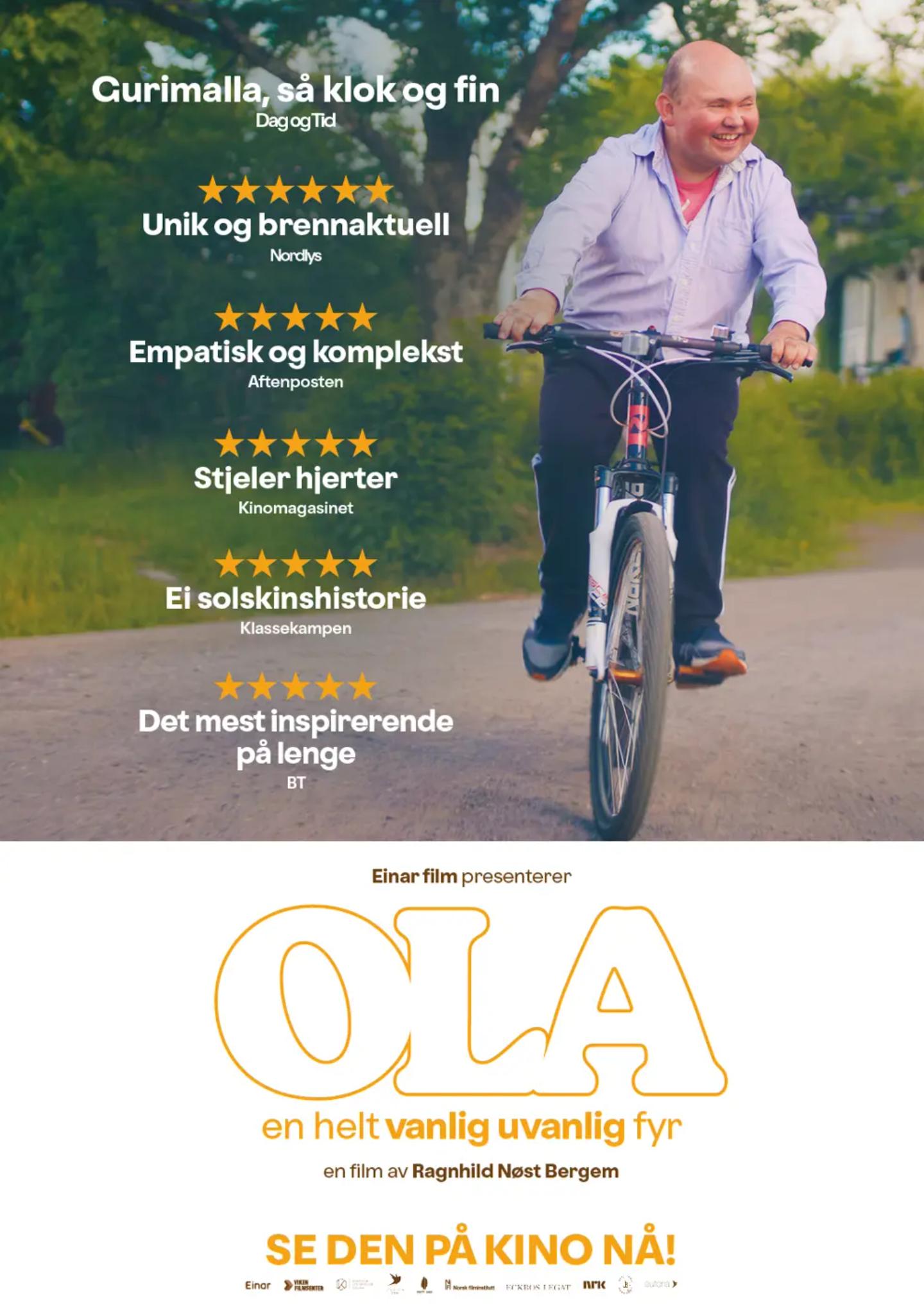 Plakat for 'Ola – En helt vanlig uvanlig fyr'