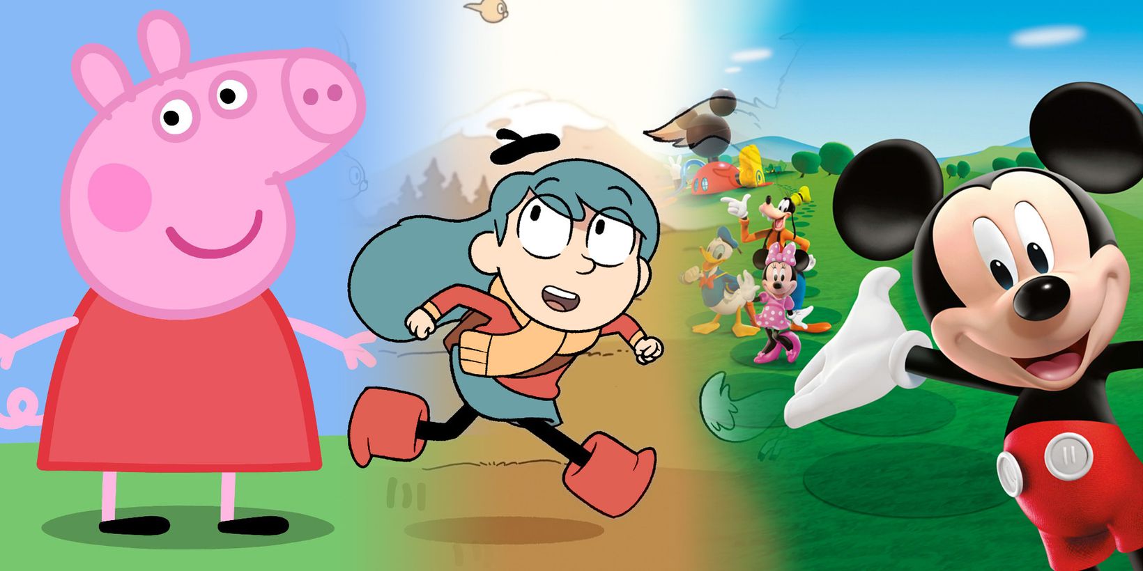 Peppa gris/Peppa Pig, Hilda og Mikkes klubbhus/Mickey Mouse Clubhouse