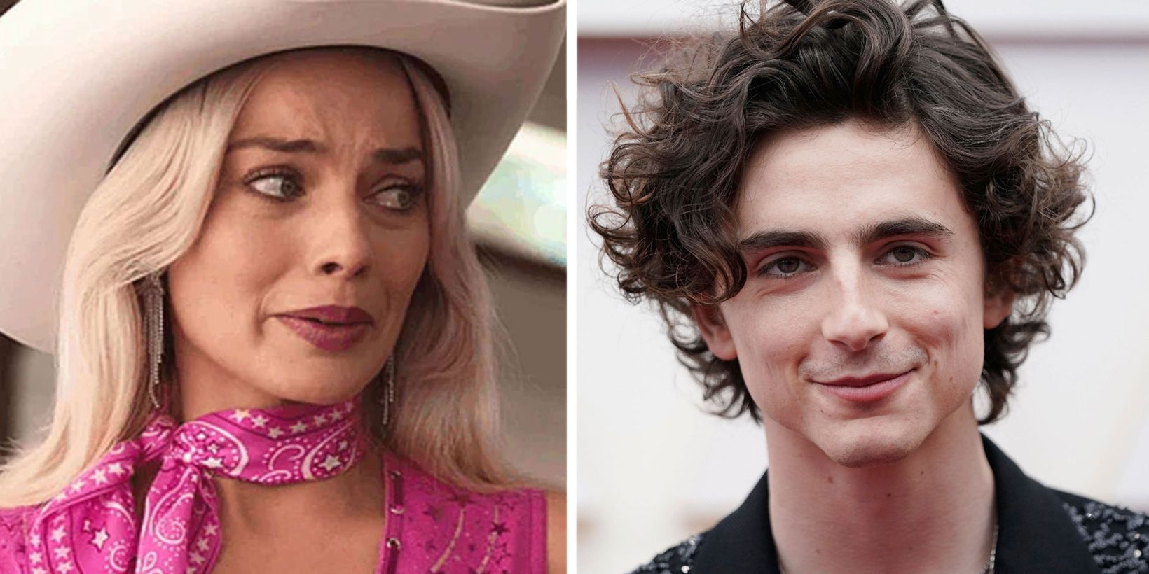 Margot Robbie i Barbie og Timothee Chalamet