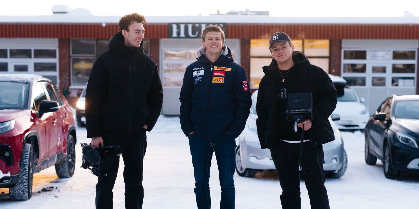 Stian Engh, Johannes Høsflot Klæbo og Ola Høsflot Klæbo