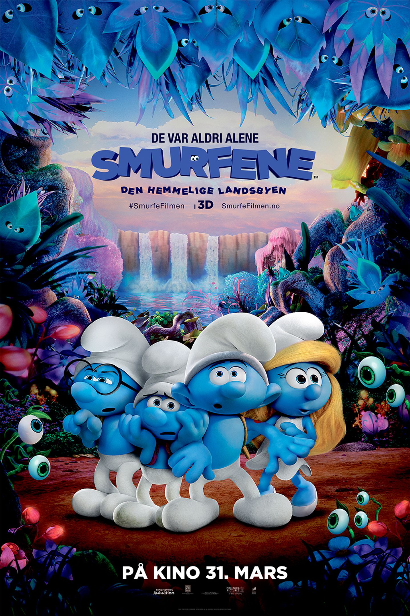 Plakat for 'Smurfene: Den Hemmelige Landsbyen (2D, org. tale)'