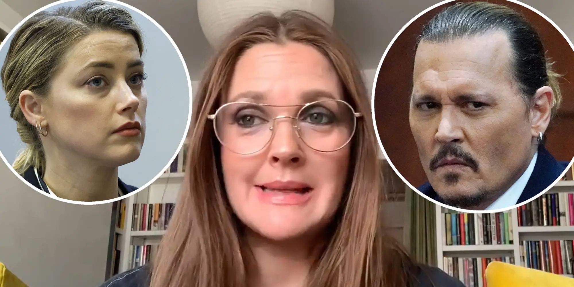 Drew Barrymore, Amber Heard, Johnny Depp