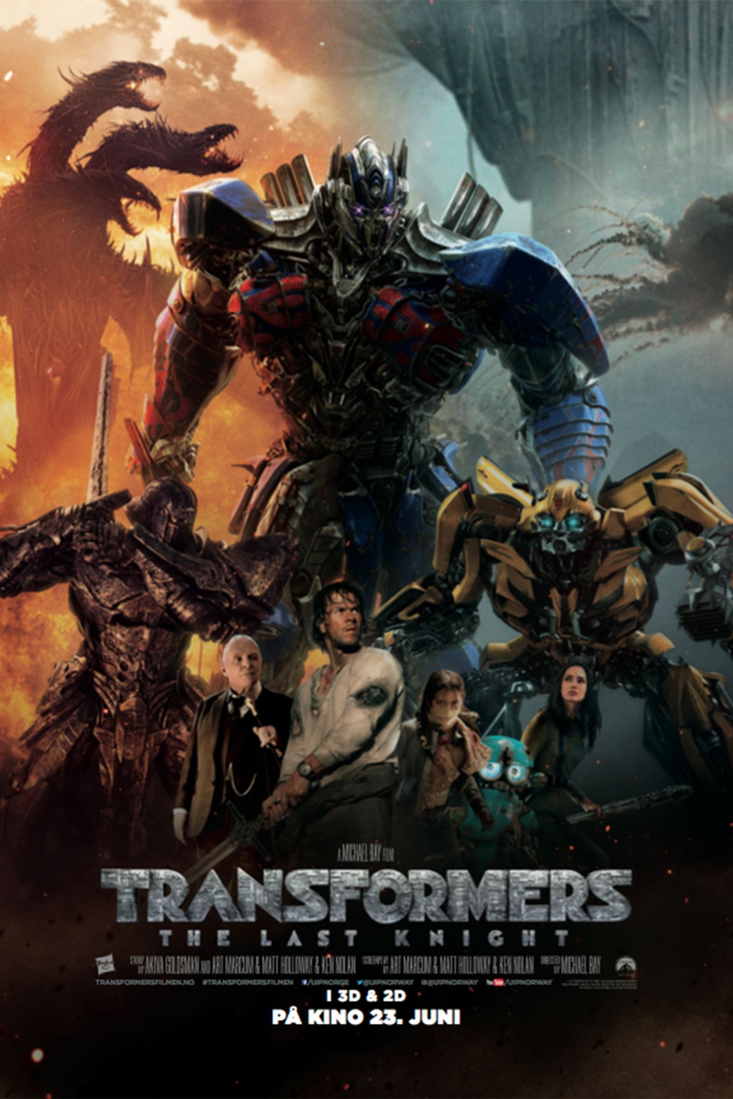 Plakat for 'Transformers: The Last Knight'