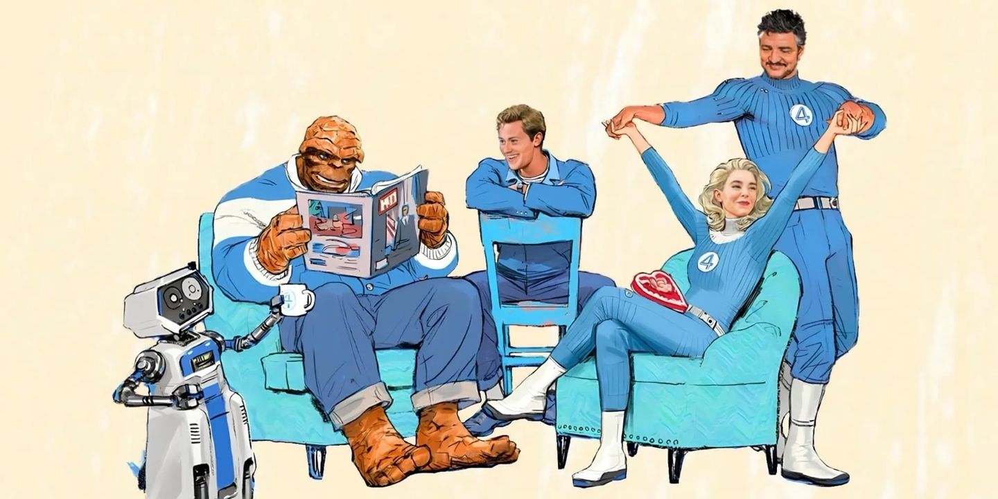 Konsepttegning til Fantastic Four (2025)