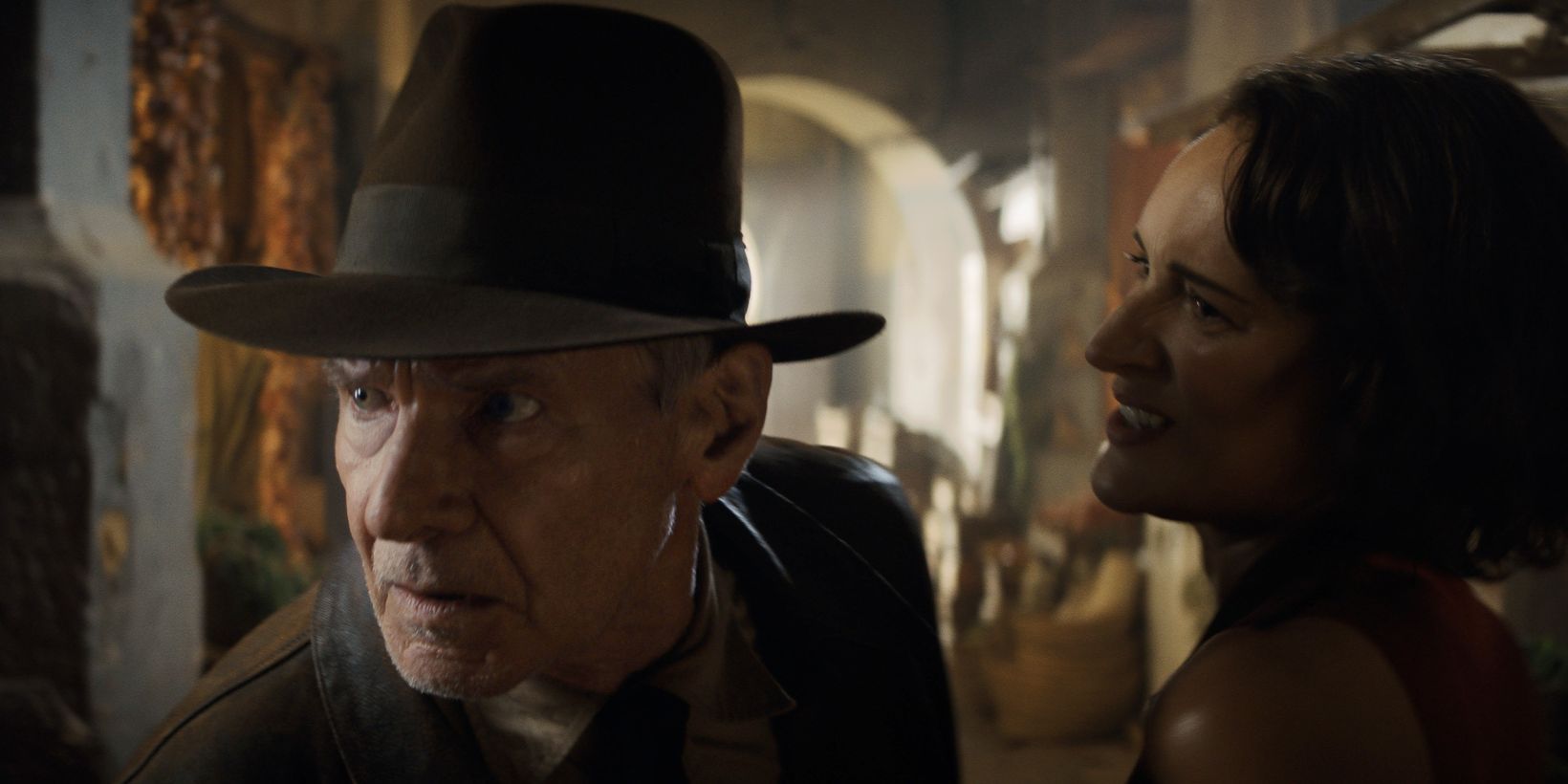 Harrison Ford og Phoebe Waller-Bridge i Indiana Jones and the Dial of Destiny