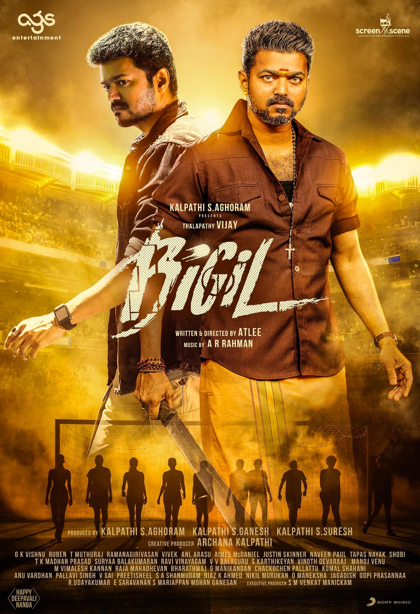 Plakat for 'Bigil  - Tamil film'