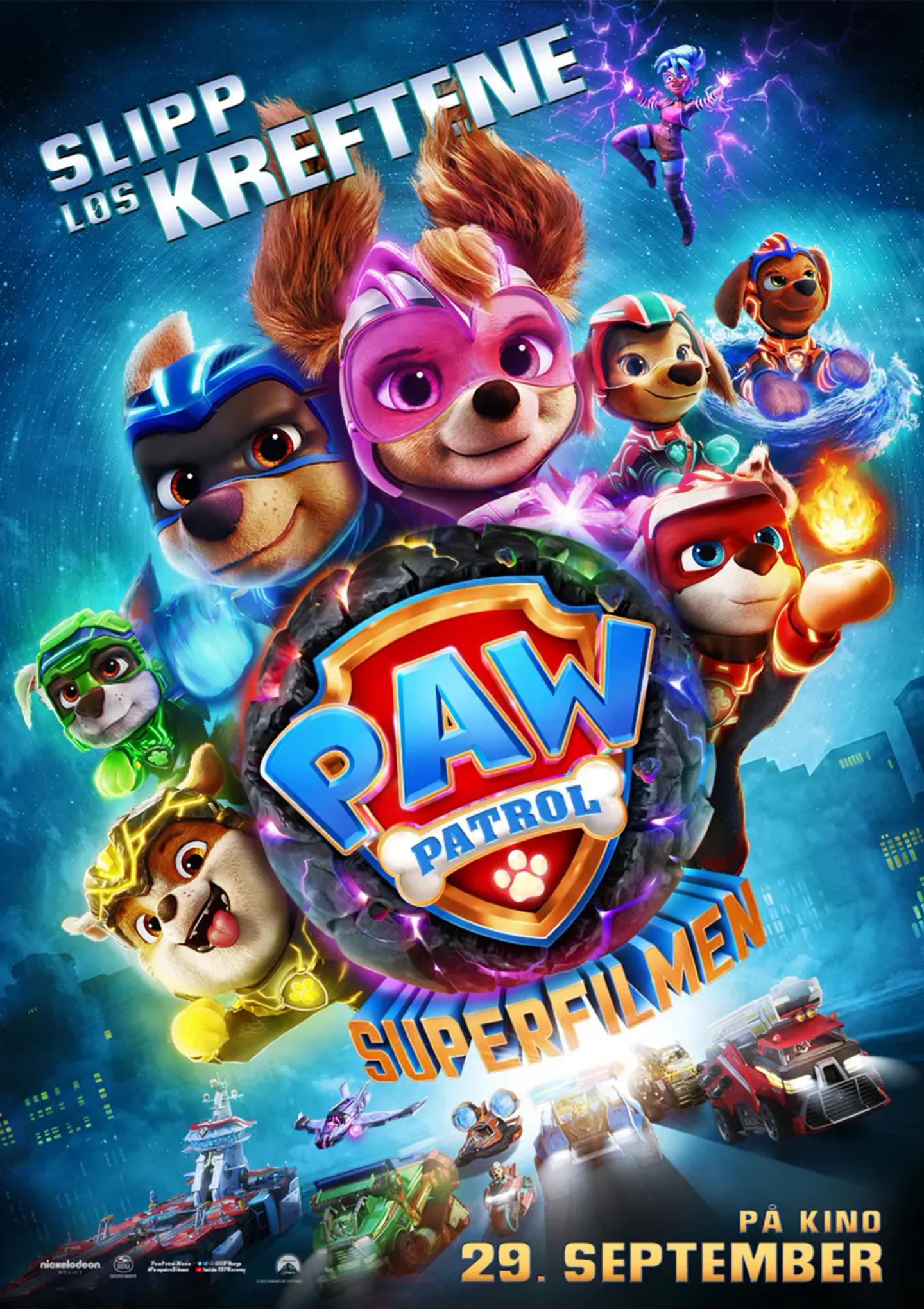 Plakat for 'Paw Patrol: Superfilmen'